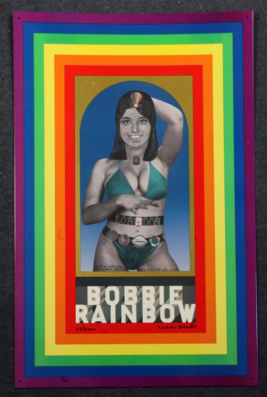 Peter Blake (1932-) Bobbie Rainbow 26 x 17.25in., unframed